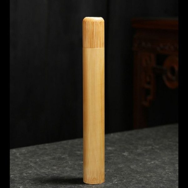 Bamboo Tea Cans Portable Tea Box Handmade Tea Tube (Style 2) - Image 2