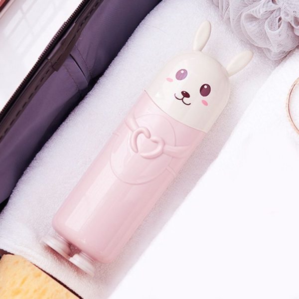 Cartoon Children Toothbrush Box Baby Fashion Bunny Tooth Box Travel Toothbrush (Blue) - Image 7