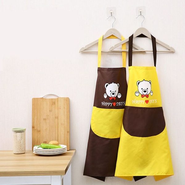 Waterproof Polyester Apron Woman Adult Bibs Home Cooking Baking Coffee Shop Cleaning Kitchen Accessory Beauty Purple - Image 4