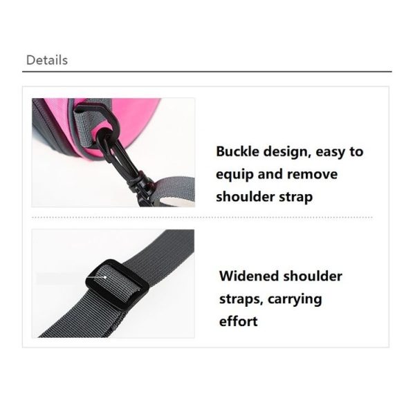 Bicycle Round Charter Handle Bag With Touchscreen Window Waterproof Oxford Cloth Shock Absorption Outdoor Riding Bag (Orange) - Image 8