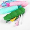 Vegetable Series Stationery Pencil Bag Shaped Silicone Pencil Box Creative Primary Secondary School Stationery, Style: Light Green Pea - Image 6