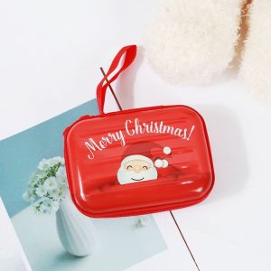 Christmas Cartoon Coin Purse Creative Square Storage Box Key Case (Type 1)