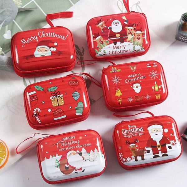 Christmas Cartoon Coin Purse Creative Square Storage Box Key Case (Type 1) - Image 7