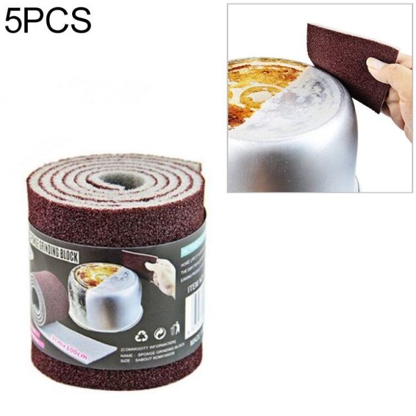 5 PCS Kitchen Decontamination Rust Nano Cleaning Dishwashing Sponge Magic Wipe, Size: Roll 9 x 100cm