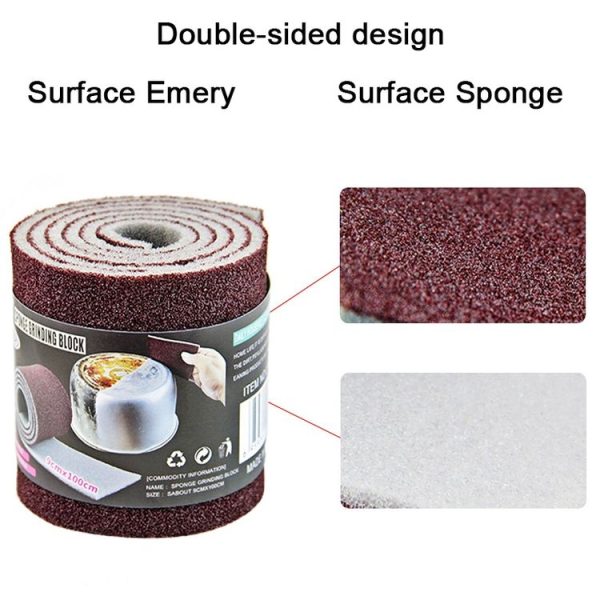 5 PCS Kitchen Decontamination Rust Nano Cleaning Dishwashing Sponge Magic Wipe, Size: Roll 9 x 100cm - Image 3