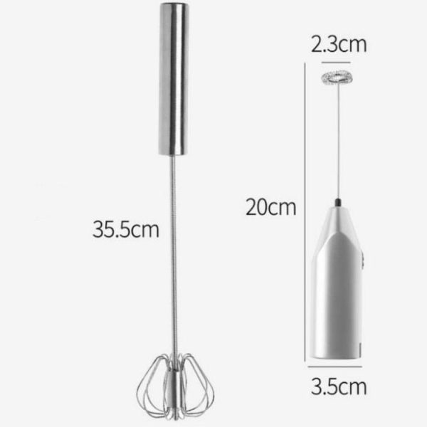 Household Appliance Mini Handheld Cream Egg Beater, Size: L (Semi-automatic + Electric) - Image 2