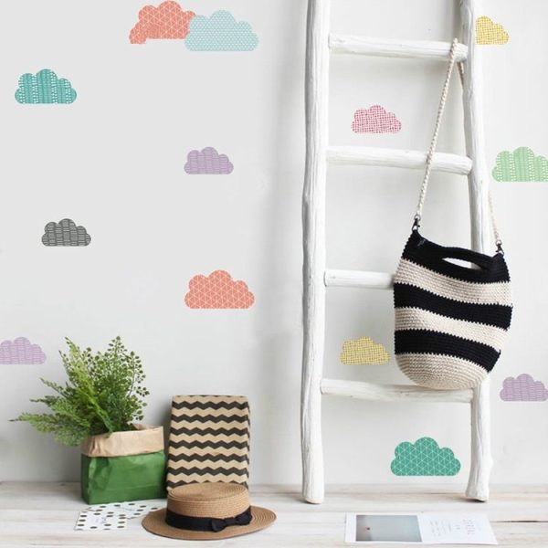 Wall Sticker Living Room Background Furniture Wall Decoration Transparent Sticker, Style: Cloud PA105 - Image 2