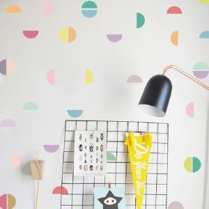 Wall Sticker Living Room Background Furniture Wall Decoration Transparent Sticker, Style: Semicircle PA107