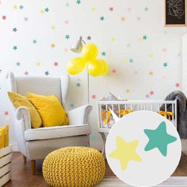 Wall Sticker Living Room Background Furniture Wall Decoration Transparent Sticker, Style: Pentagram PA108 - Image 3