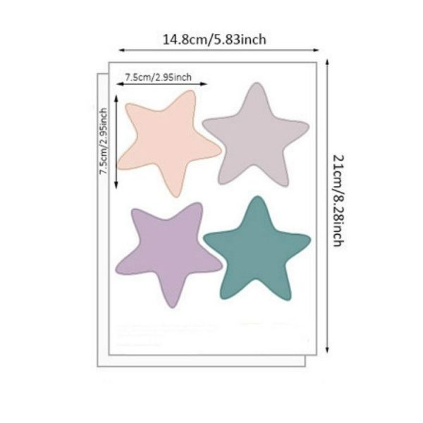 Wall Sticker Living Room Background Furniture Wall Decoration Transparent Sticker, Style: Pentagram PA108 - Image 5