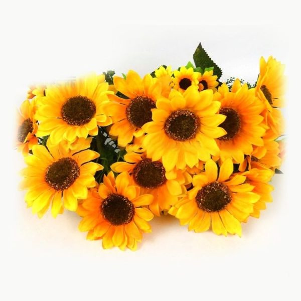 2 PCS Creative Elegant Artificial Bouquet Sunflower Wedding Party Decoration - Image 3