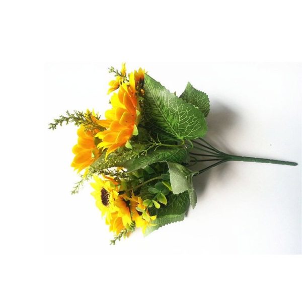 2 PCS Creative Elegant Artificial Bouquet Sunflower Wedding Party Decoration - Image 5