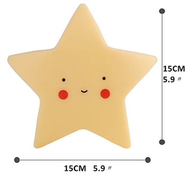 Nordic Style Cute Children Room Sleeping Nightlight Party Supply (Star D-78) - Image 7