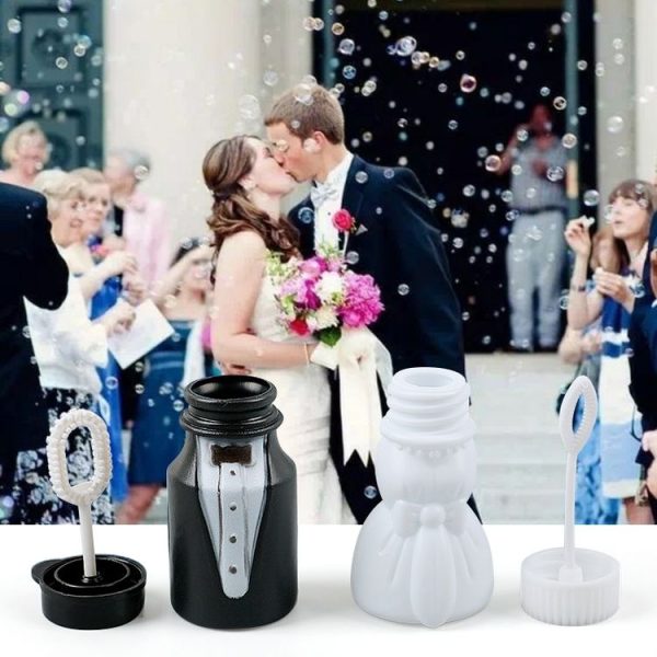 10 PCS Wedding Party Gifts Empty Bubble Soap Bottles, Color: Wedding - Image 6