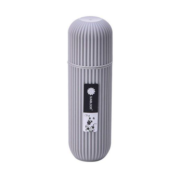 2 PCS YJ-029 Portable Toothpaste Toothbrush Protect Holder Case Travel Camping Toothbrush Storage Box (Grey) - Image 2