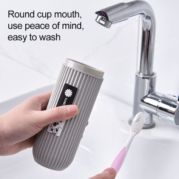 2 PCS YJ-029 Portable Toothpaste Toothbrush Protect Holder Case Travel Camping Toothbrush Storage Box (Grey) - Image 5