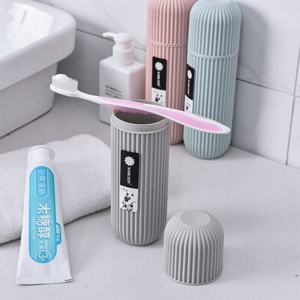 2 PCS YJ-029 Portable Toothpaste Toothbrush Protect Holder Case Travel Camping Toothbrush Storage Box (Grey) - Image 9