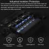 Waveshare RS485-HUB-8P Industrial-grade Isolated 8-ch RS485 Hub, Rail-mount Support, Wide Baud Rate Range - Image 10