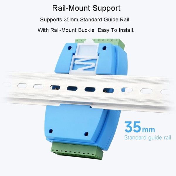 Waveshare RS485-HUB-8P Industrial-grade Isolated 8-ch RS485 Hub, Rail-mount Support, Wide Baud Rate Range - Image 7
