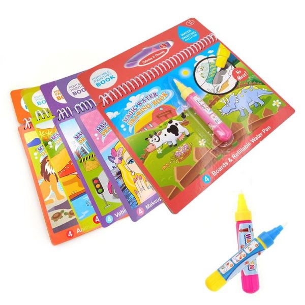 Water Drawing Book Coloring Book Doodle & Magic Pen Painting Drawing Board for Kids Toys Birthday Gift (2355-1 Ocean) - Image 8