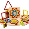 DIY Creative 3D Wooden Puzzle Geometry Shape Puzzle Children Educational Toys (Flower) - Image 3