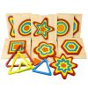 DIY Creative 3D Wooden Puzzle Geometry Shape Puzzle Children Educational Toys (Flower) - Image 4