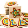 DIY Creative 3D Wooden Puzzle Geometry Shape Puzzle Children Educational Toys (Flower) - Image 6