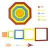 DIY Creative 3D Wooden Puzzle Geometry Shape Puzzle Children Educational Toys (Flower) - Image 7