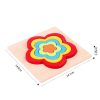 DIY Creative 3D Wooden Puzzle Geometry Shape Puzzle Children Educational Toys (Flower) - Image 8