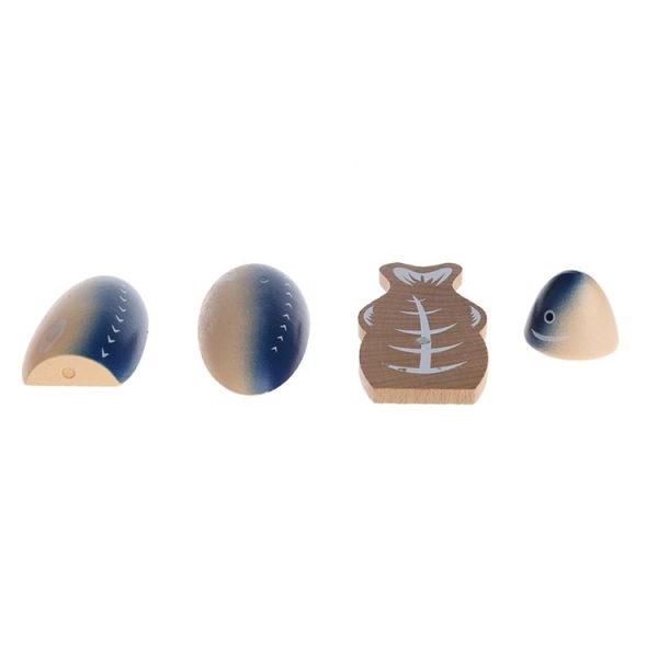 Wooden Magnetic Vegetable Fruit Cutler Kitchen Toys Children Educational Toys, Style: Squid - Image 7