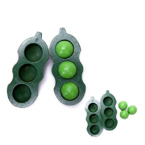 Wooden Magnetic Vegetable Fruit Cutler Kitchen Toys Children Educational Toys, Style: Pea