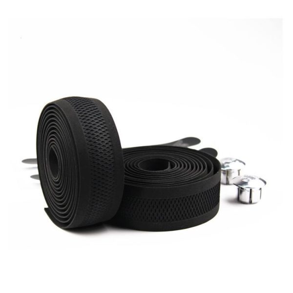 PROMEND Road Bike Handlebar Embossed Hollow Breathable Sweat-absorbent Anti-slip Tape (Mesh wrap)