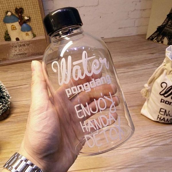 Portable Sport Camping Cycling Travel Plastic Juice Water Bottle AS Plastic Black Cover, Capacity: 1000ml - Image 5