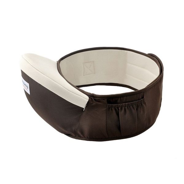 Waist belt Baby Carrier Waist Stool Walkers Baby Sling Hold Waist Belt Backpack (Coffee) - Image 2