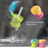 Children Portable Bottled Drinks Anti-overflow Anti-squash Replacement Straw Cap (Red) - Image 4