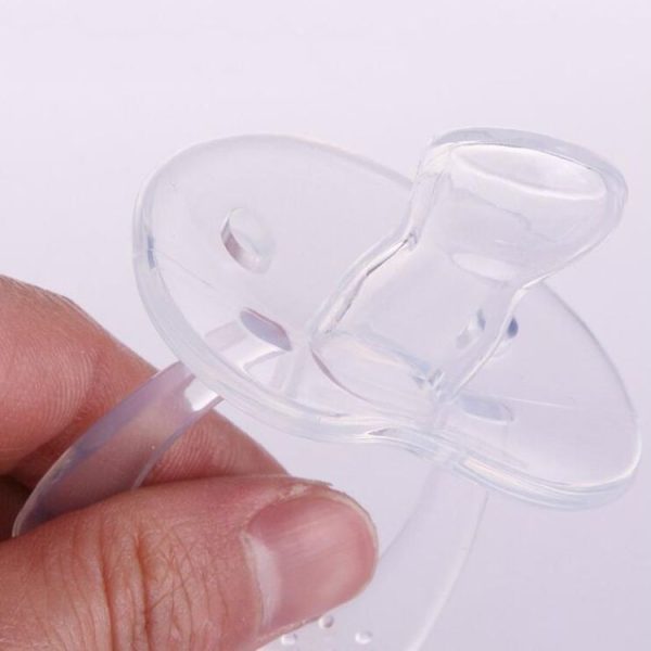 Baby Products Full Silicone Round Head Thumb Transparent Pacifier (Thumb) - Image 5