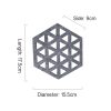 4 PCS Geometry Felt Household Tableware Dish Insulation Mat Cup Absorbent Pad, Color: Dark gray (triangle) - Image 2