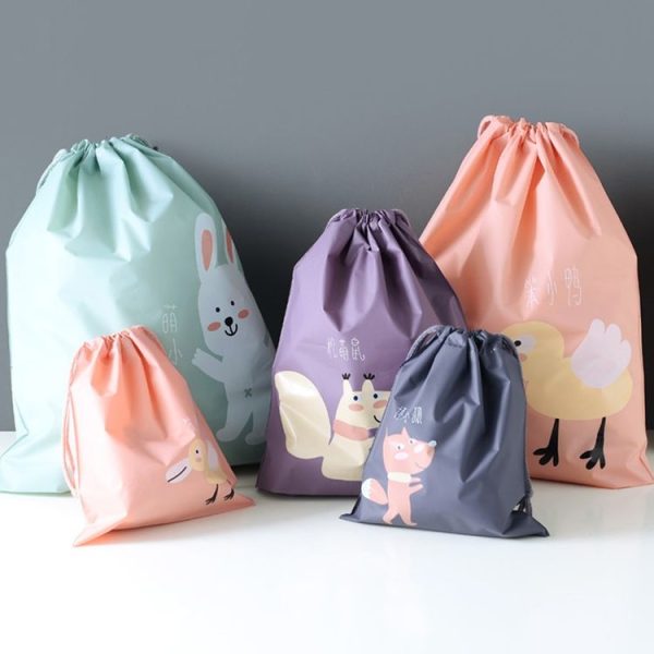 2 PCS Cute Travel Waterproof Clothes Toy Bag Shoes Sorting Bag, Size: S (Bad Fox) - Image 8