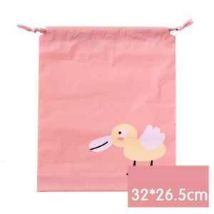 2 PCS Cute Travel Waterproof Clothes Toy Bag Shoes Sorting Bag, Size: M (Stupid Duck)
