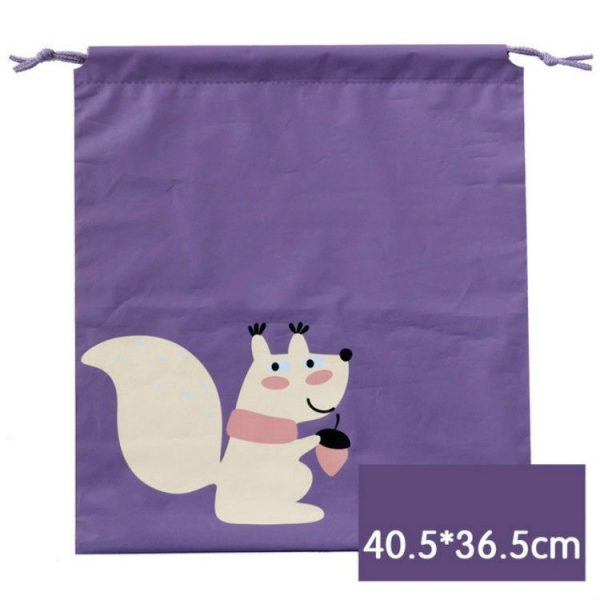 2 PCS Cute Travel Waterproof Clothes Toy Bag Shoes Sorting Bag, Size: L (Pine Sprout) - Image 2