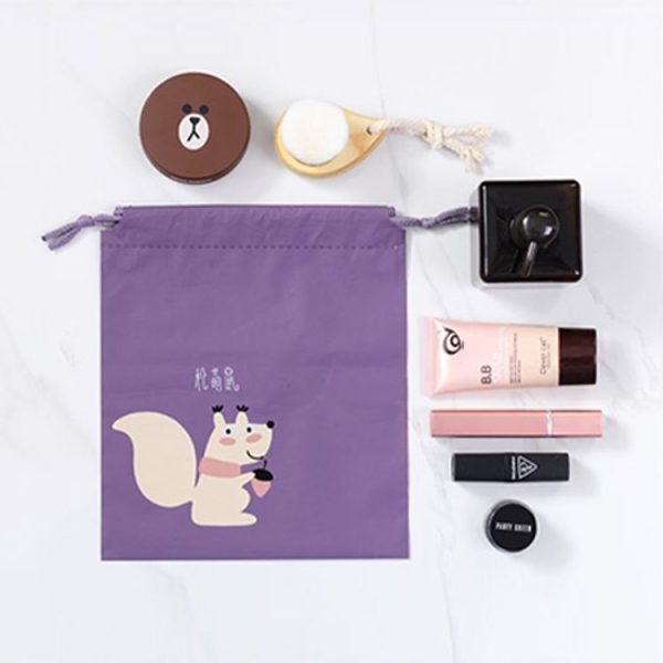 2 PCS Cute Travel Waterproof Clothes Toy Bag Shoes Sorting Bag, Size: L (Pine Sprout) - Image 5