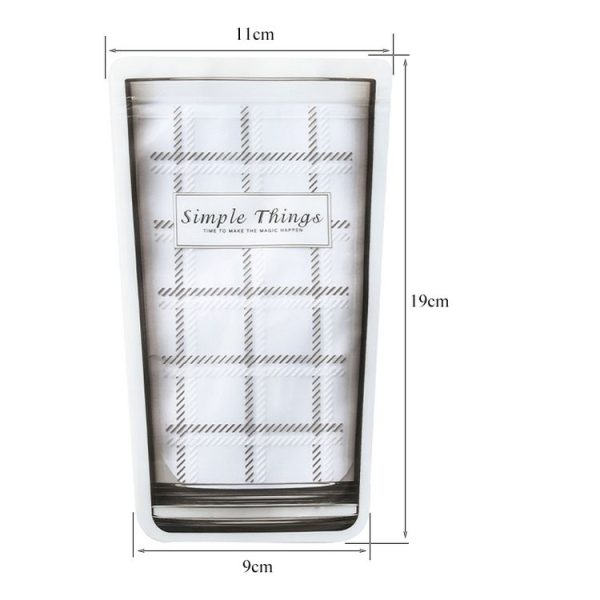 2 PCS Primary School Children Snack Home Creative Portable Water Cup Type Sealed Ziplock Bag, Size: 4 in 1 Pack - Image 3