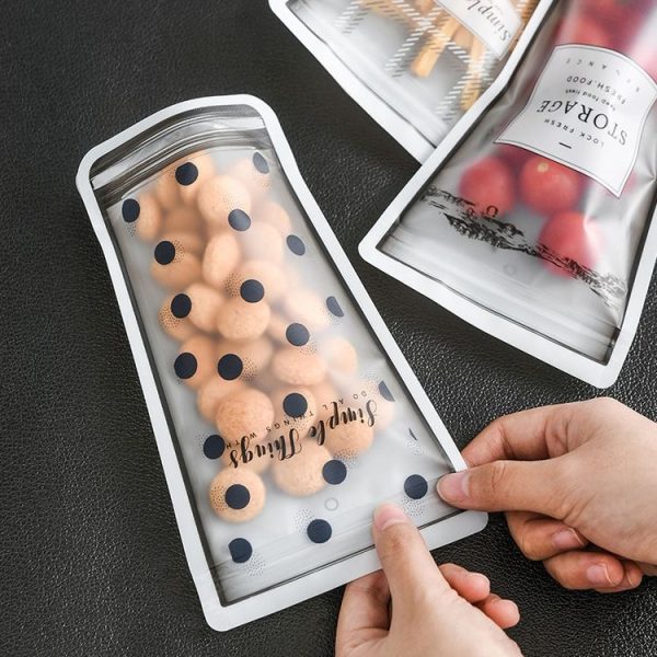 2 PCS Primary School Children Snack Home Creative Portable Water Cup Type Sealed Ziplock Bag, Size: 4 in 1 Pack - Image 6