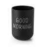 Simple Cute Brushing Cup Couple Plastic Mouthwash Cup, Pattern: Word (Black) - Image 2