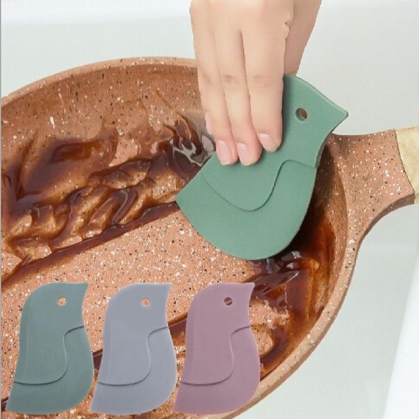 4 PCS Penguin Shape Soft Scraper Kitchen Baking Gadget (Dark Green) - Image 4