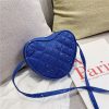 Cute Children Bag Love Sequins Diagonal Mini Shoulder Bag (Blue) - Image 3