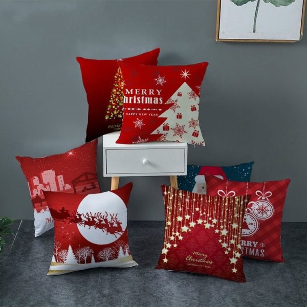 Christmas Gift Decorative Pillow Covers Home Sofa Linen Pillow Cases Without Core (JYM070-30) - Image 6