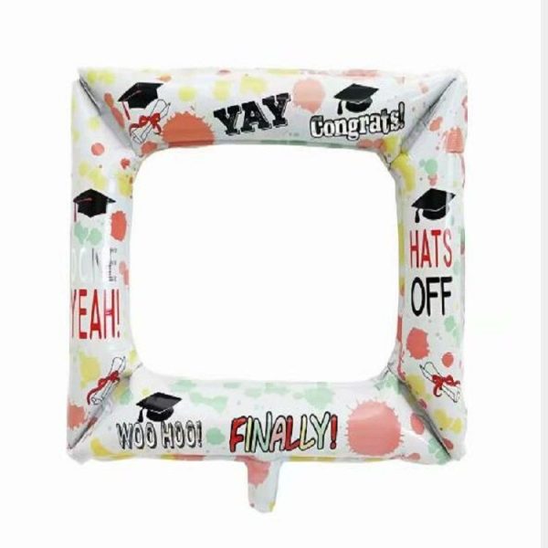 3 PCS Birthday Party Photo Frame Balloon Graduation Ceremony Photo Props (Dot birthday photo frame) - Image 3