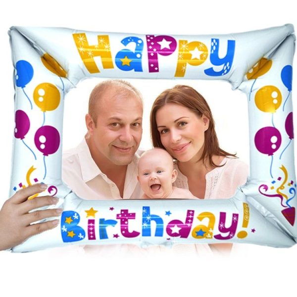 3 PCS Birthday Party Photo Frame Balloon Graduation Ceremony Photo Props (Dot birthday photo frame) - Image 5