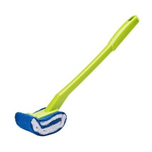 No Dead Corner Soft Bristles Disposable Toilet Brush (Green)